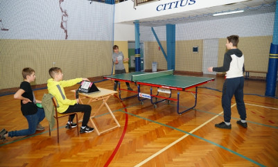 Tenis stołowy - Igrzyska Dzieci i Młodzieży - zawody gminne Nowa Sarzyna 27.11.2021 r.