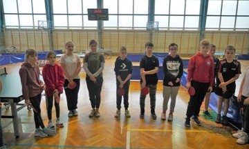 Tenis stołowy - zawody gminne indywidualne dzieci Nowa Sarzyna 26.11.2022r.
