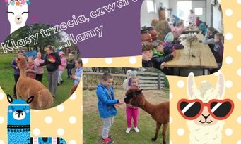 Wycieczka klasy 3 i 4 do Zagrody Edukacyjnej - Alpakowe Łąki